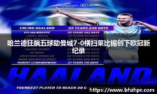 哈兰德狂飙五球助曼城7-0横扫莱比锡创下欧冠新纪录